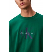 CALVIN KLEIN JEANS HERO MONOLOGO T-SHIRT ΜΠΛΟΥΖΑ ΑΝΔΡΙΚΗ LIGHT GREEN