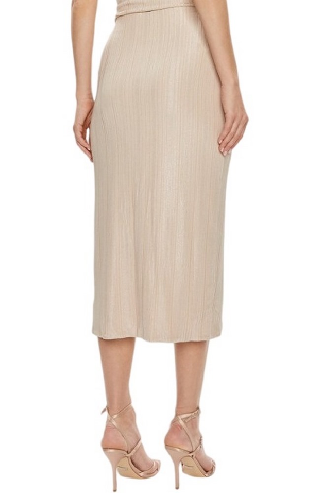 GUESS CRISTINA MIDI SKIRT ΦΟΥΣΤΑ ΓΥΝΑΙΚΕΙΑ GOLD