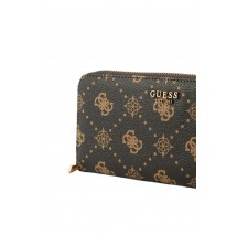 GUESS CARRIE LOGO SLG LRG ZIP AROUND ΠΟΡΤΟΦΟΛΙ ΓΥΝΑΙΚΕΙΟ BROWN