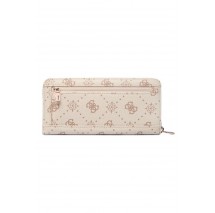 GUESS CARRIE LOGO SLG LRG ZIP AROUND ΠΟΡΤΟΦΟΛΙ ΓΥΝΑΙΚΕΙΟ VANILLA