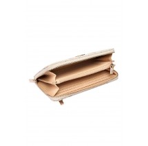 GUESS CARRIE LOGO SLG LRG ZIP AROUND ΠΟΡΤΟΦΟΛΙ ΓΥΝΑΙΚΕΙΟ VANILLA