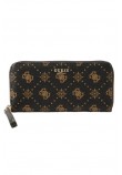 GUESS CARRIE LOGO SLG LRG ZIP AROUND ΠΟΡΤΟΦΟΛΙ ΓΥΝΑΙΚΕΙΟ BROWN