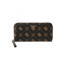 GUESS CARRIE LOGO SLG LRG ZIP AROUND ΠΟΡΤΟΦΟΛΙ ΓΥΝΑΙΚΕΙΟ BROWN