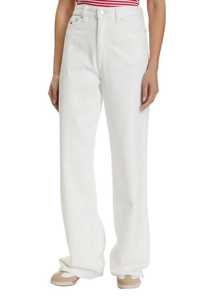 TOMMY JEANS CLAIRE HR WD BJ4199 ΤΖΙΝ ΠΑΝΤΕΛΟΝΙ ΓΥΝΑΙΚΕΙΟ DENIM WHITE