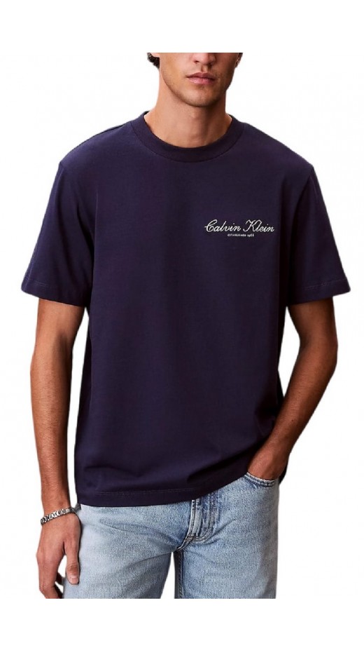 CALVIN KLEIN JEANS 20S MARCH GRAPHIC SEASONAL T-SHIRT ΜΠΛΟΥΖΑ ΑΝΔΡΙΚΗ DARK BLUE