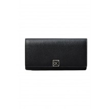 CALVIN KLEIN EMBLEM HW PEBBLE LONG BIFOLD ΠΟΡΤΟΦΟΛΙ ΓΥΝΑΙΚΕΙΟ BLACK