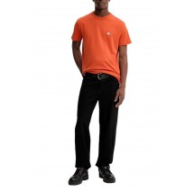 TOMMY JEANS REG BADGE TEE EXT T-SHIRT ΜΠΛΟΥΖΑ ΑΝΔΡΙΚΗ ORANGE