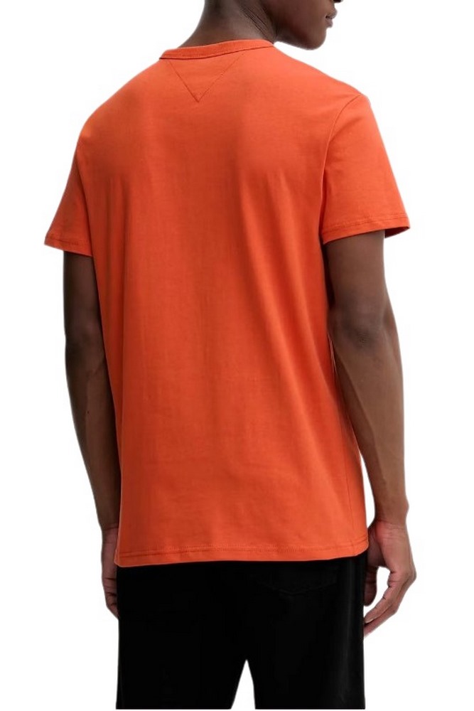 TOMMY JEANS REG BADGE TEE EXT T-SHIRT ΜΠΛΟΥΖΑ ΑΝΔΡΙΚΗ ORANGE