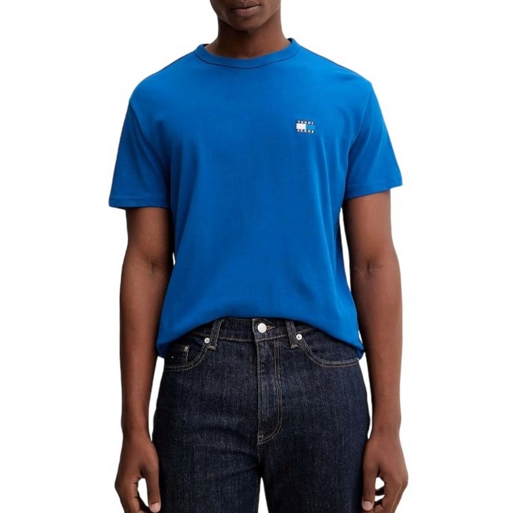 TOMMY JEANS REG BADGE TEE EXT T-SHIRT ΜΠΛΟΥΖΑ ΑΝΔΡΙΚΗ INDIGO
