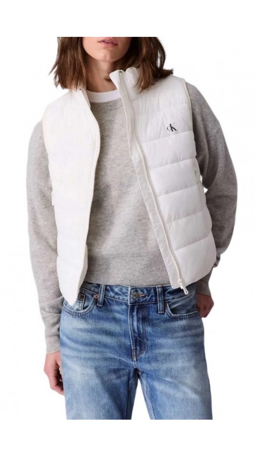 CALVIN KLEIN LGHTWGHT QLTD VST PC ΓΙΛΕΚΟ ΓΥΝΑΙΚΕΙΟ WHITE