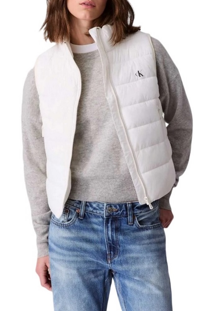 CALVIN KLEIN LGHTWGHT QLTD VST PC ΓΙΛΕΚΟ ΓΥΝΑΙΚΕΙΟ WHITE