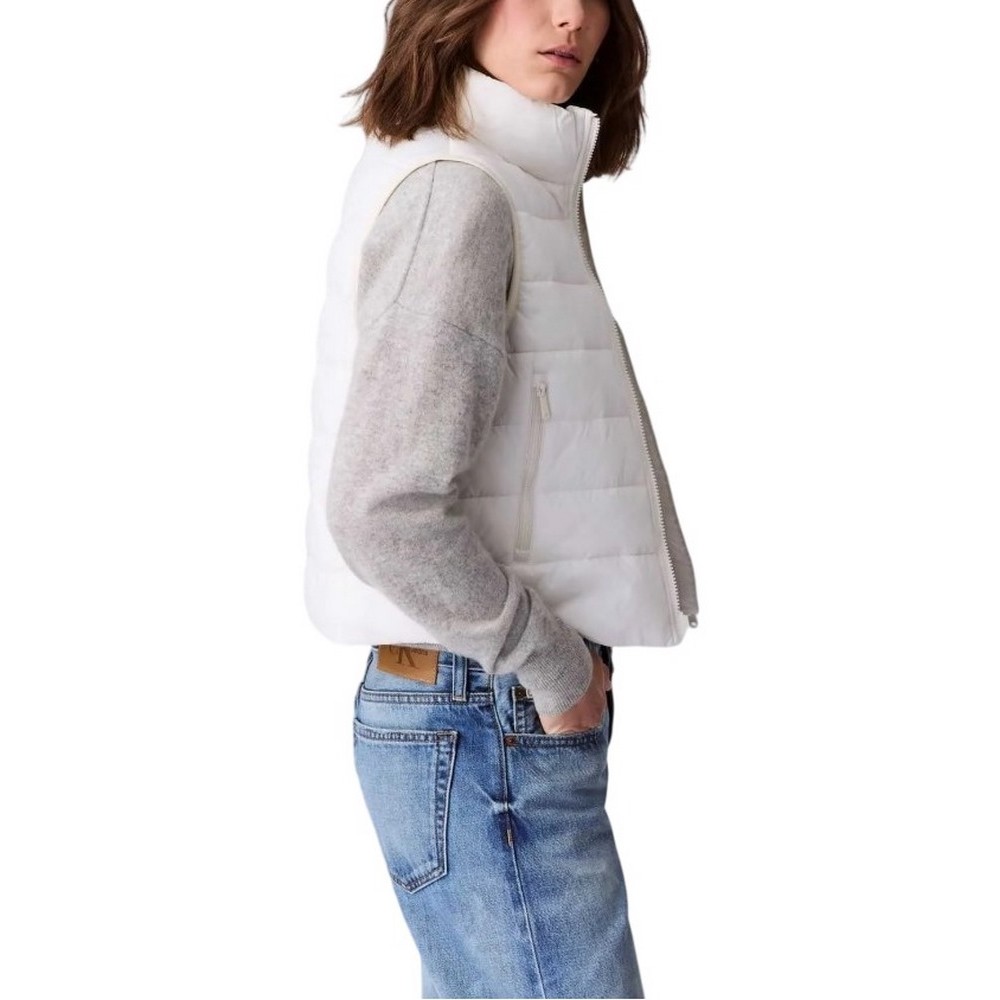 CALVIN KLEIN LGHTWGHT QLTD VST PC ΓΙΛΕΚΟ ΓΥΝΑΙΚΕΙΟ WHITE