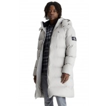 CALVIN KLEIN ESSENTIALS DOWN LONG PARKA ΜΠΟΥΦΑΝ  ΑΝΔΡΙΚΟ ECRU