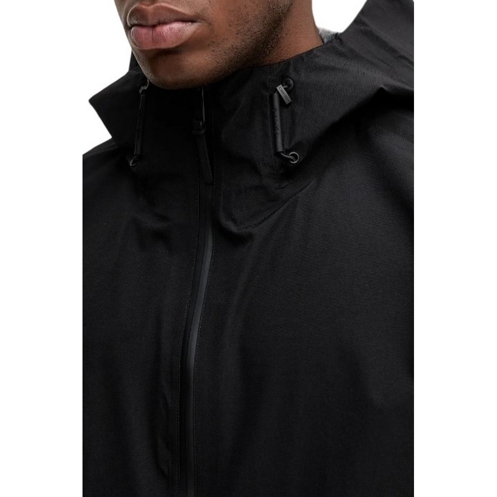 CALVIN KLEIN JEANS LS NYLN OXFRD RLXD S ΜΠΟΥΦΑΝ ΑΝΔΡΙΚΟ BLACK