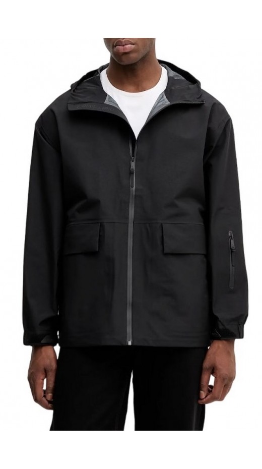 CALVIN KLEIN JEANS LS NYLN OXFRD RLXD S ΜΠΟΥΦΑΝ ΑΝΔΡΙΚΟ BLACK