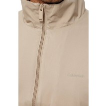 CALVIN KLEIN LS NYLON STAND COLLAR WINDBREAKER ΜΠΟΥΦΑΝ ΑΝΔΡΙΚΟ KHAKI