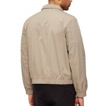 CALVIN KLEIN LS NYLON STAND COLLAR WINDBREAKER ΜΠΟΥΦΑΝ ΑΝΔΡΙΚΟ KHAKI