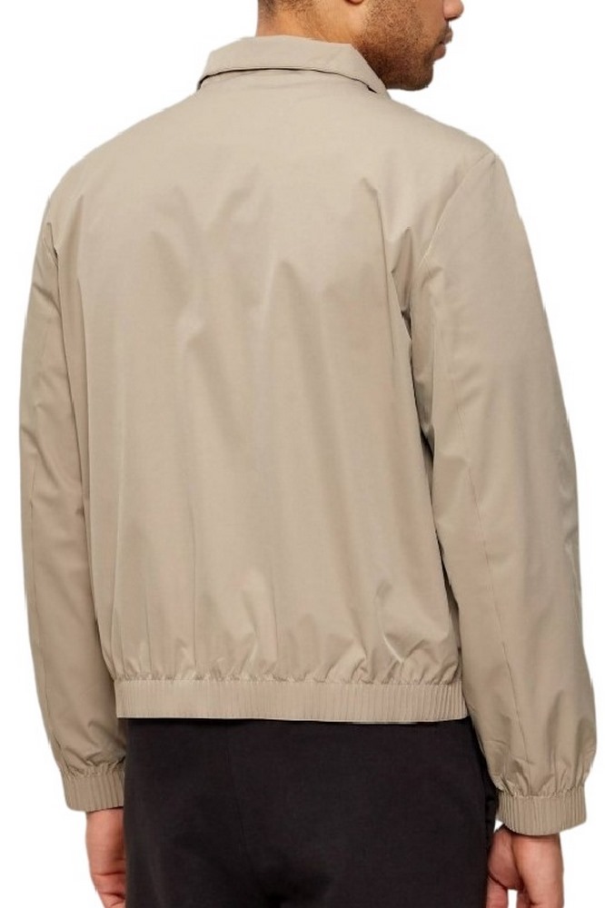 CALVIN KLEIN LS NYLON STAND COLLAR WINDBREAKER ΜΠΟΥΦΑΝ ΑΝΔΡΙΚΟ KHAKI