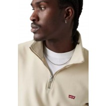 LEVIS ORIGINAL HM 1/4 ZIP ΜΠΛΟΥΖΑ ΦΟΥΤΕΡ ΑΝΔΡΙΚΗ ECRU