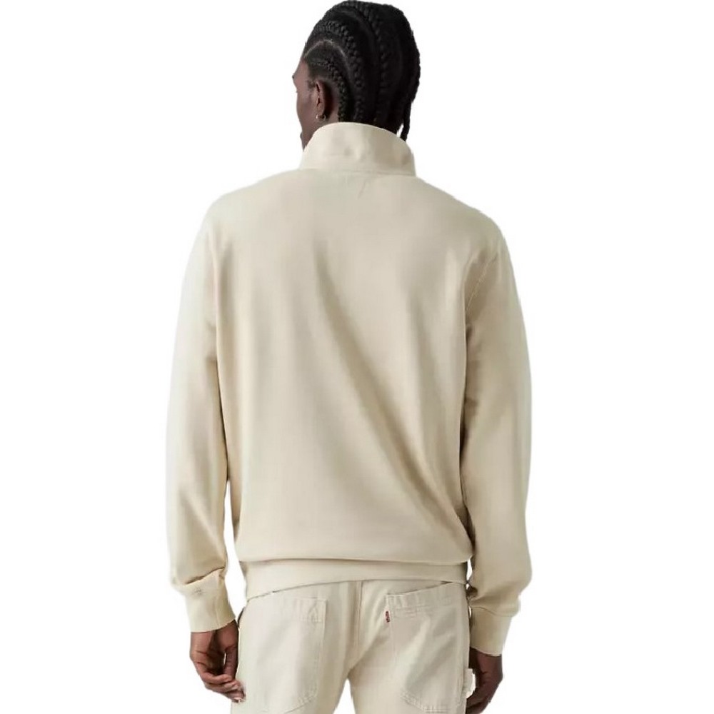 LEVIS ORIGINAL HM 1/4 ZIP ΜΠΛΟΥΖΑ ΦΟΥΤΕΡ ΑΝΔΡΙΚΗ ECRU