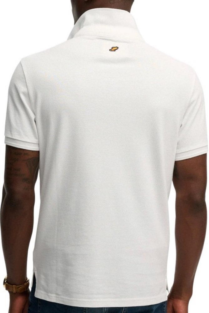 SUPERDRY D1 CLASSIC PIQUE POLO T-SHIRT ΜΠΛΟΥΖΑ ΑΝΔΡΙΚΗ WHITE