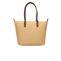 TOMMY HILFIGER POPETTE TOTE RAFFIA ΤΣΑΝΤΑ ΓΥΝΑΙΚΕΙΑ NATURAL