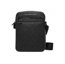 TOMMY HILFIGER MONOGRAM MINI REPORTER ΤΣΑΝΤΑ ΑΝΔΡΙΚΗ BLACK