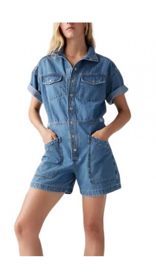 LEVIS SURPLUS ROMPER 001WI0002 ΣΑΛΟΠΕΤΑ ΣΟΡΤΣ ΓΥΝΑΙΚΕΙΟ INDIGO