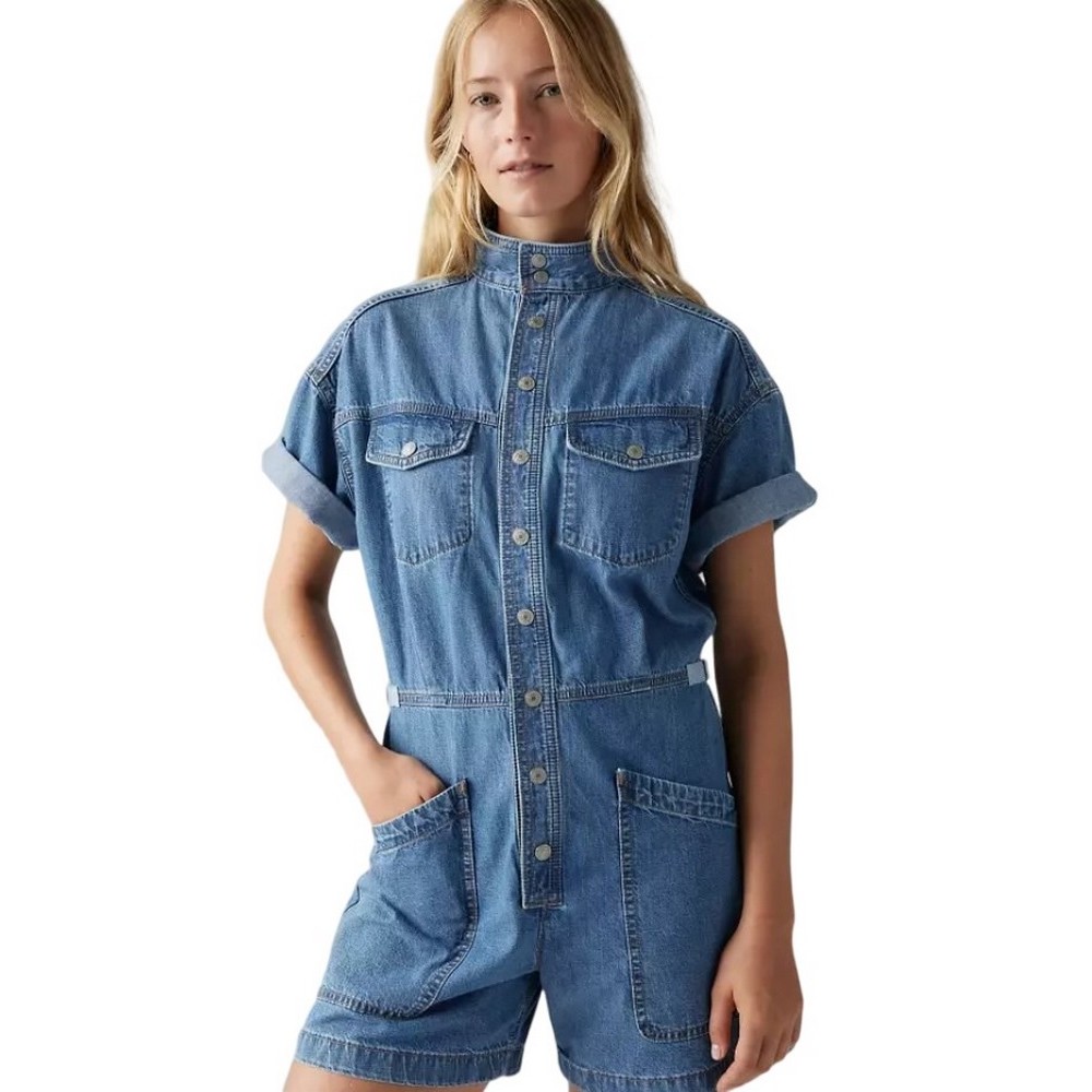 LEVIS SURPLUS ROMPER 001WI0002 ΣΑΛΟΠΕΤΑ ΣΟΡΤΣ ΓΥΝΑΙΚΕΙΟ INDIGO