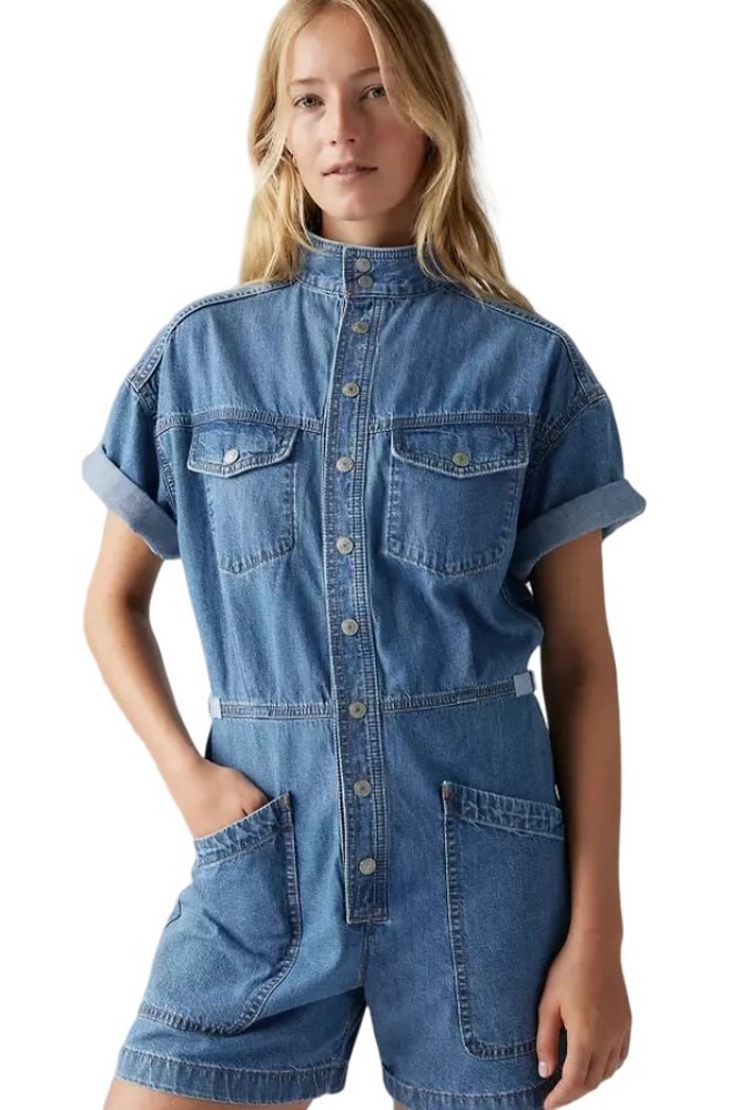 LEVIS SURPLUS ROMPER 001WI0002 ΣΑΛΟΠΕΤΑ ΣΟΡΤΣ ΓΥΝΑΙΚΕΙΟ INDIGO