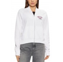 GUESS JEANS REG ZIP VINTAGE LOGO SWEAT ΖΑΚΕΤΑ ΦΟΥΤΕΡ ΓΥΝΑΙΚΕΙΑ WHITE