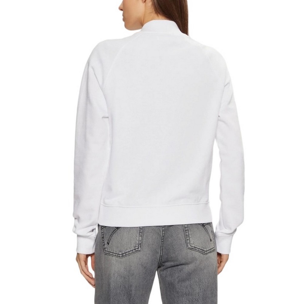 GUESS JEANS REG ZIP VINTAGE LOGO SWEAT ΖΑΚΕΤΑ ΦΟΥΤΕΡ ΓΥΝΑΙΚΕΙΑ WHITE