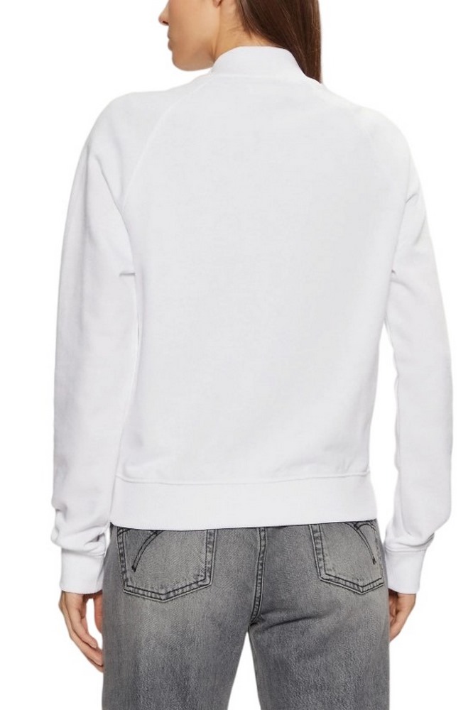 GUESS JEANS REG ZIP VINTAGE LOGO SWEAT ΖΑΚΕΤΑ ΦΟΥΤΕΡ ΓΥΝΑΙΚΕΙΑ WHITE