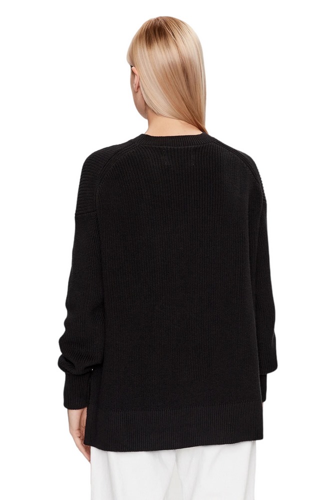 CALVIN KLEIN JEANS CK INTARSIA LOOSE TEE ΜΠΛΟΥΖΑ ΓΥΝΑΙΚΕΙΑ BLACK
