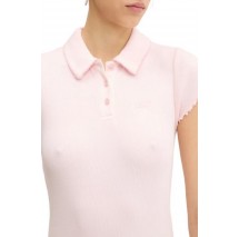 TOMMY JEANS GMD RIB POLO SS DRESS ΦΟΡΕΜΑ ΓΥΝΑΙΚΕΙΟ PINK