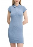 TOMMY JEANS GMD RIB POLO SS DRESS ΦΟΡΕΜΑ ΓΥΝΑΙΚΕΙΟ BLUE