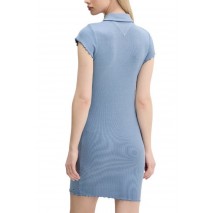 TOMMY JEANS GMD RIB POLO SS DRESS ΦΟΡΕΜΑ ΓΥΝΑΙΚΕΙΟ BLUE