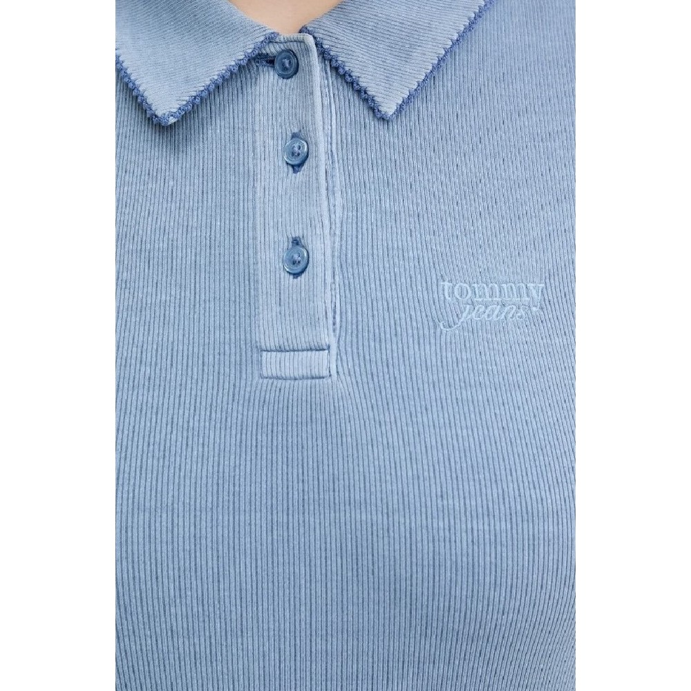 TOMMY JEANS GMD RIB POLO SS DRESS ΦΟΡΕΜΑ ΓΥΝΑΙΚΕΙΟ BLUE