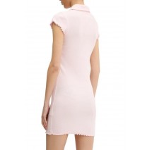 TOMMY JEANS GMD RIB POLO SS DRESS ΦΟΡΕΜΑ ΓΥΝΑΙΚΕΙΟ PINK