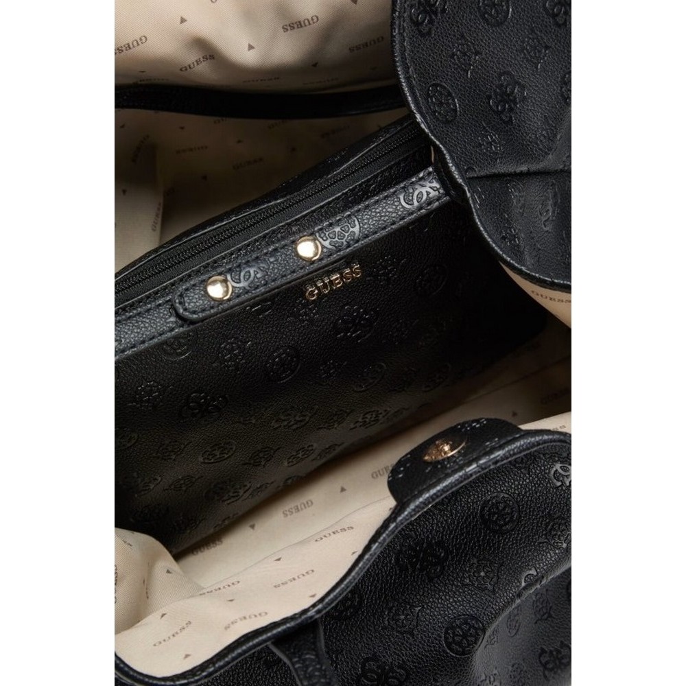 GUESS VICTTORIA LARGE 2 IN 1 TOTE ΤΣΑΝΤΑ ΓΥΝΑΙΚΕΙΑ BLACK