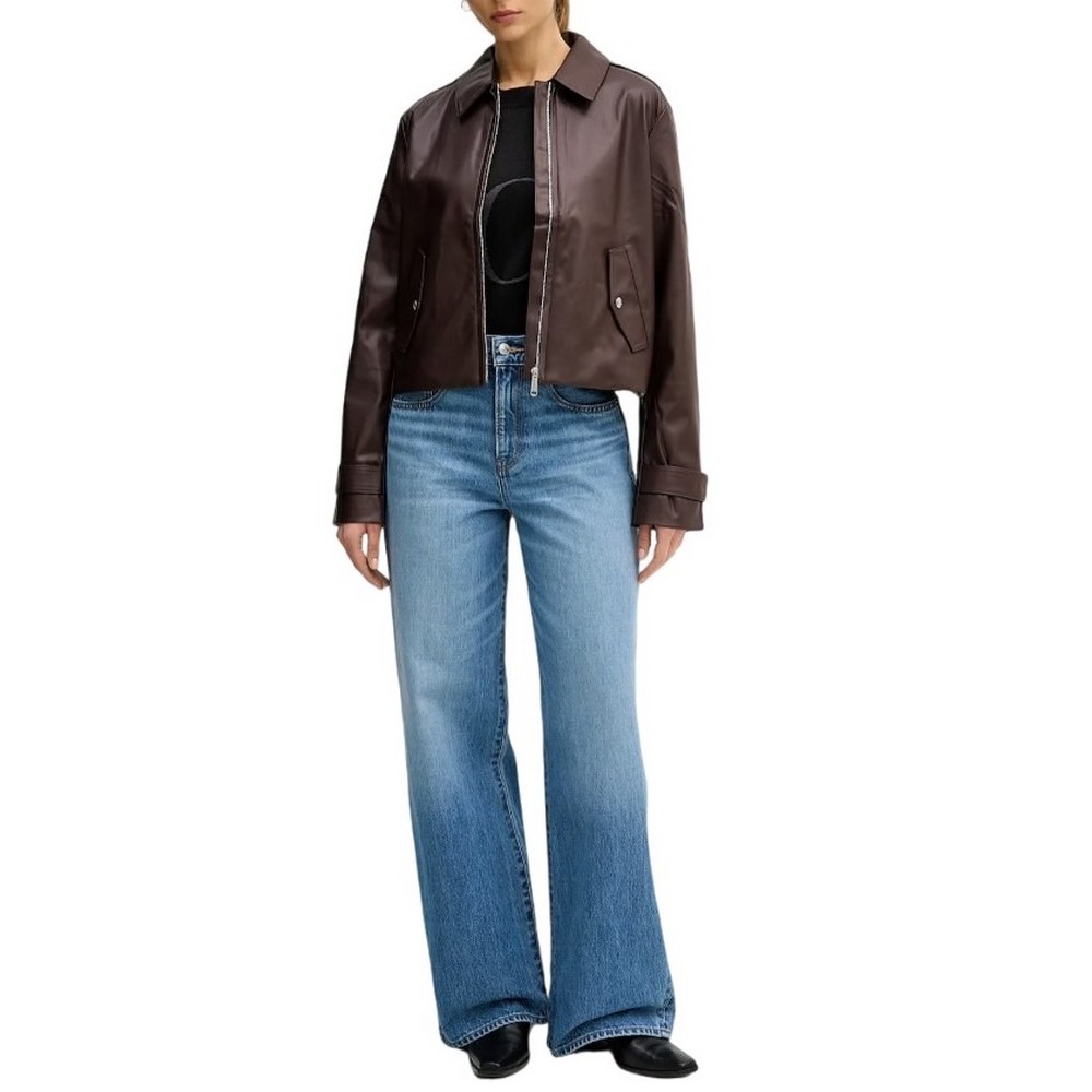 CALVIN KLEIN JEANS THE WIDE LEG CLASSON BLUE ΠΑΝΤΕΛΟΝΙ ΓΥΝΑΙΚΕΙΟ BLUΕ DENIM