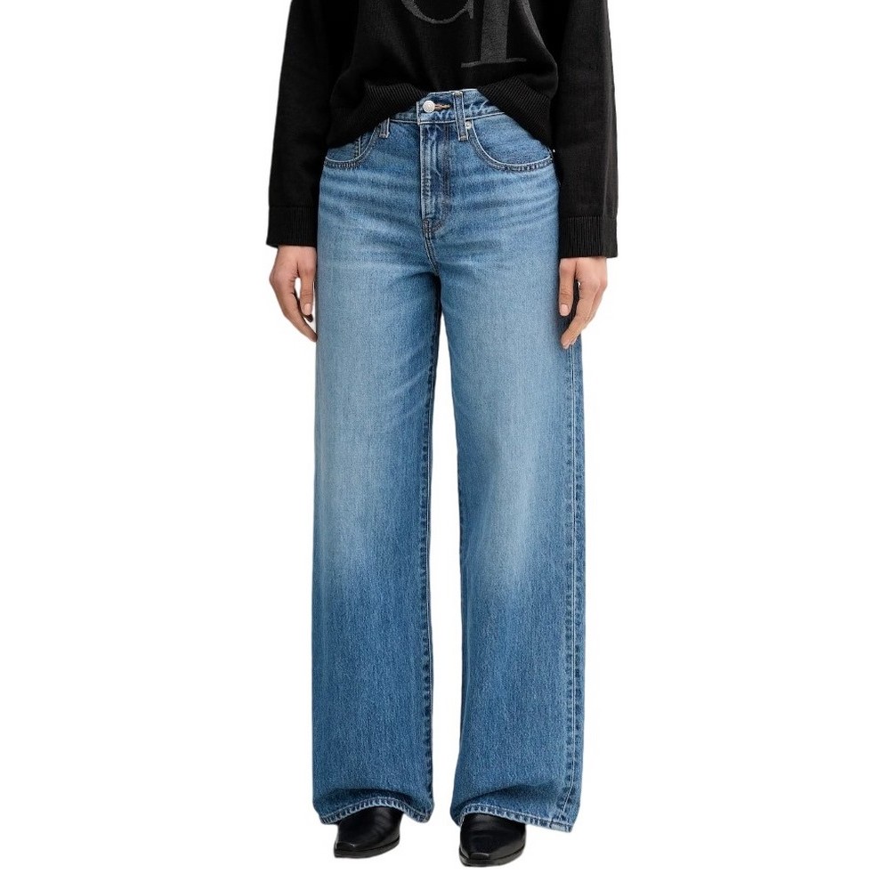CALVIN KLEIN JEANS THE WIDE LEG CLASSON BLUE ΠΑΝΤΕΛΟΝΙ ΓΥΝΑΙΚΕΙΟ BLUΕ DENIM