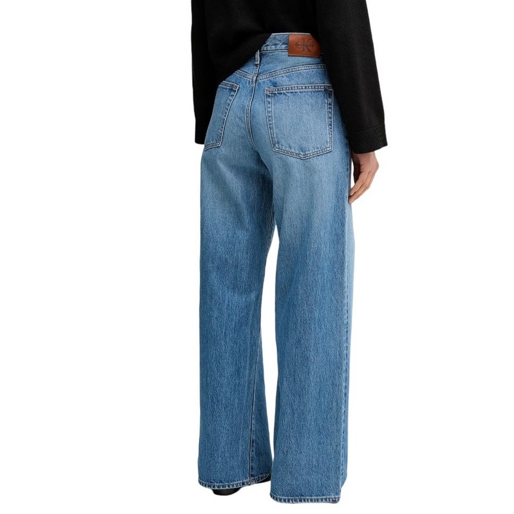 CALVIN KLEIN JEANS THE WIDE LEG CLASSON BLUE ΠΑΝΤΕΛΟΝΙ ΓΥΝΑΙΚΕΙΟ BLUΕ DENIM