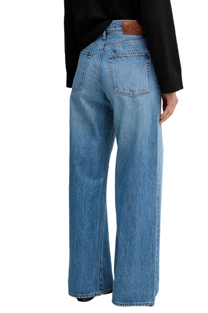 CALVIN KLEIN JEANS THE WIDE LEG CLASSON BLUE ΠΑΝΤΕΛΟΝΙ ΓΥΝΑΙΚΕΙΟ BLUΕ DENIM