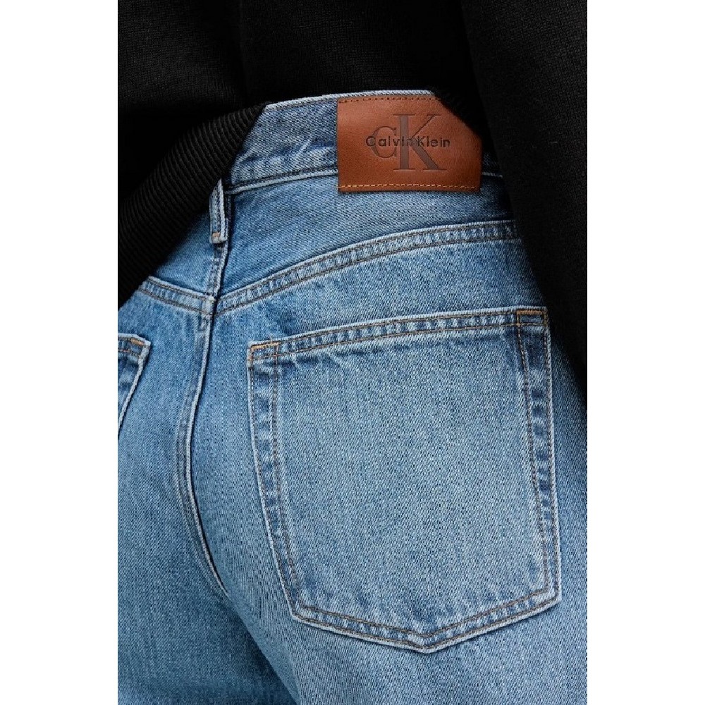 CALVIN KLEIN JEANS THE WIDE LEG CLASSON BLUE ΠΑΝΤΕΛΟΝΙ ΓΥΝΑΙΚΕΙΟ BLUΕ DENIM