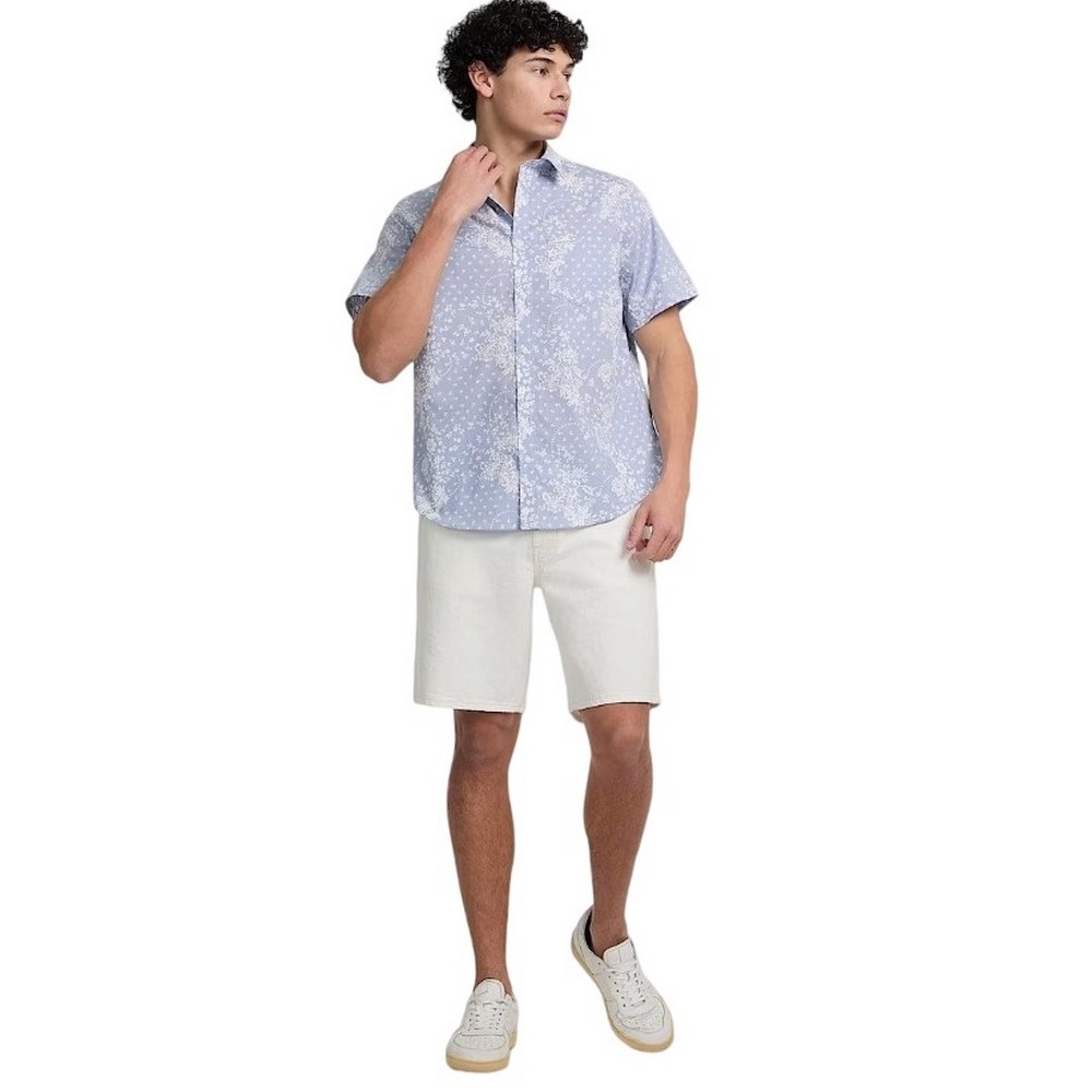 GUESS REG PKT COLLAR POPELINE ΠΟΥΚΑΜΙΣΟ ΑΝΔΡΙΚΟ CIEL