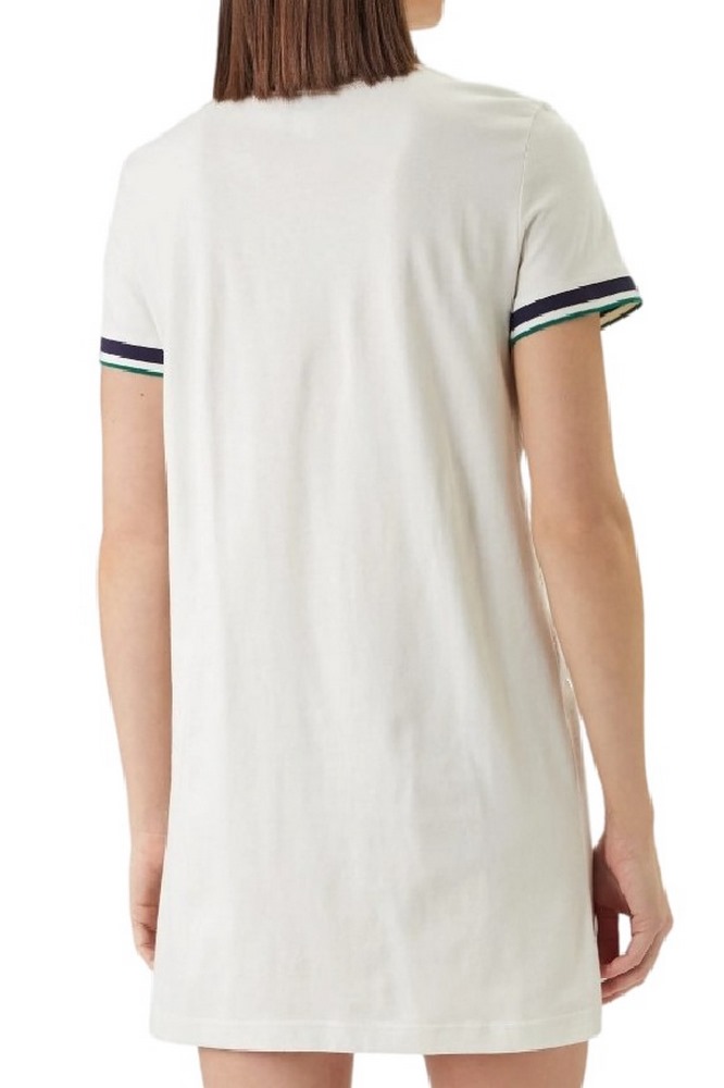 CALVIN KLEIN JEANS CTN MONOGRAM STRIPE TRIM MINI ΦΟΡΜΑ ΓΥΝΑΙΚΕΙΟ OFF WHITE