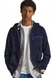 PEPE JEANS E2 DROP 2B RYAN ZIP ΖΑΚΕΤΑ ΦΟΥΤΕΡ ΑΝΔΡΙΚΗ NAVY
