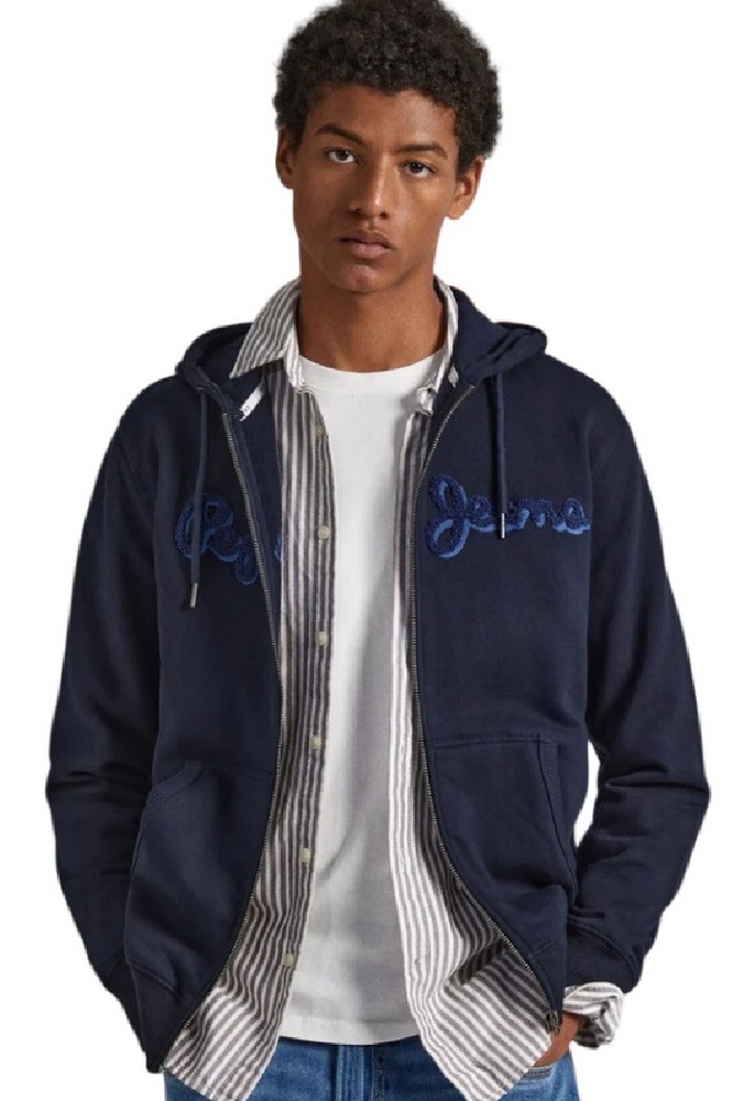 PEPE JEANS E2 DROP 2B RYAN ZIP ΖΑΚΕΤΑ ΦΟΥΤΕΡ ΑΝΔΡΙΚΗ NAVY