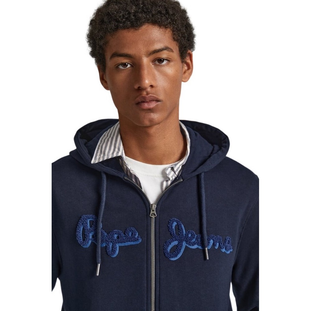 PEPE JEANS E2 DROP 2B RYAN ZIP ΖΑΚΕΤΑ ΦΟΥΤΕΡ ΑΝΔΡΙΚΗ NAVY
